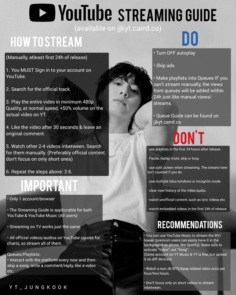 YOUTUBE STREAMING GUIDE